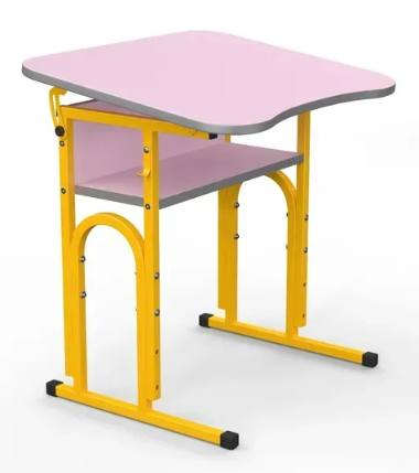 Стіл учнівський 05 №4-6/700х585 рег. нахил без полиці МФ Вересень